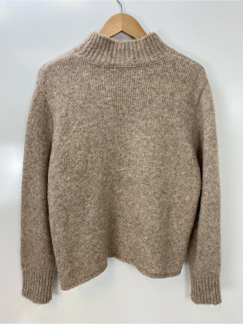 Z Supply Women's Mock Neck Sweater in Taupe